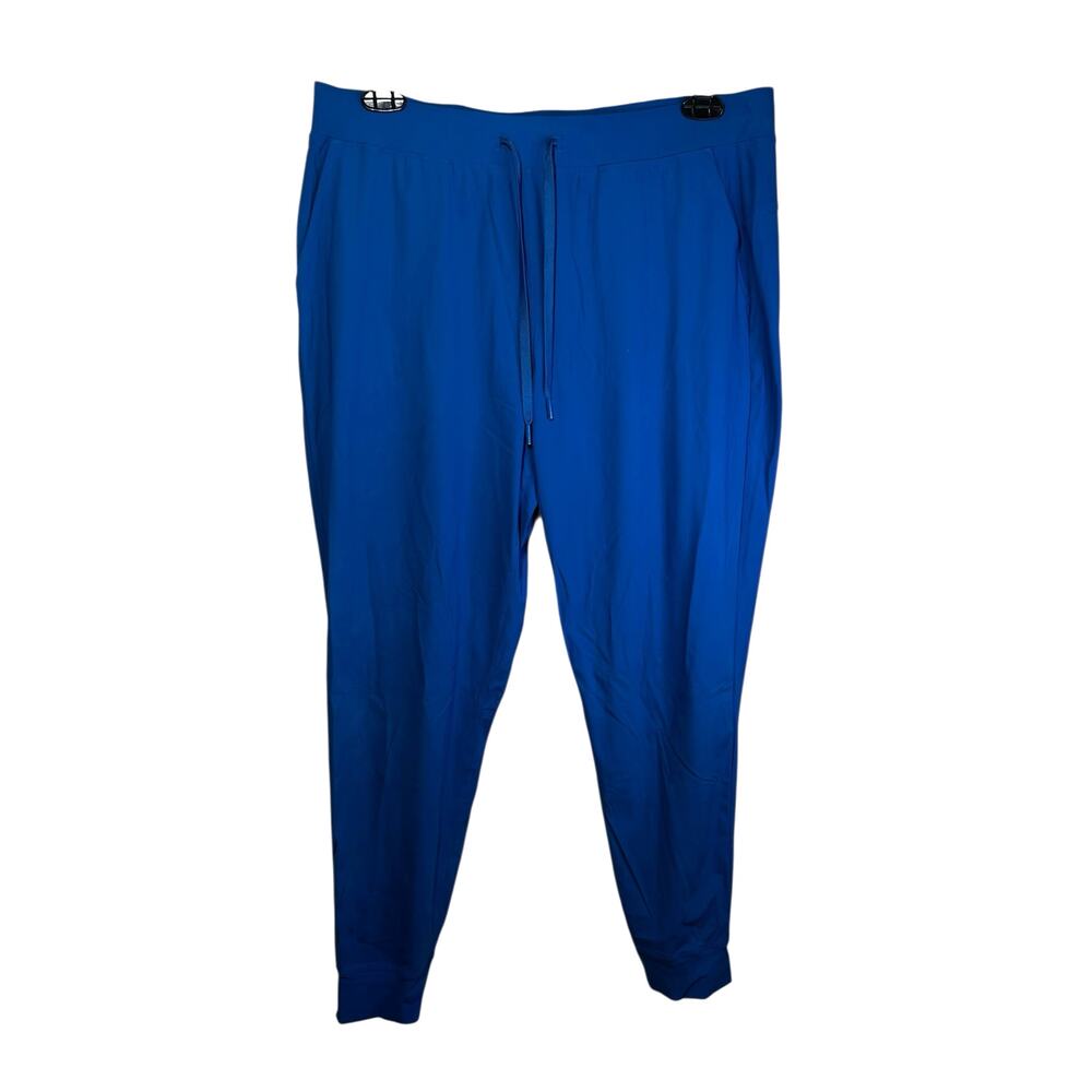 Greyson Womens Phoenix Joggers Pants Mid Rise Blue L Stretch Performance Golf